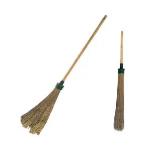 코코넛 빗자루 낙엽 제설 작업 마당 청소 싸리비 갈대비