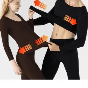 남성 여성 심리스 발열 내복 세트 상하의 내의 방한 발열내의 이너웨어 언더웨어