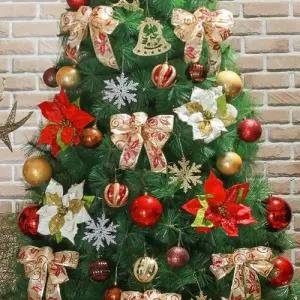 크리스마스츄리 데코용품 골드 레드 장식세트 210cm트리용