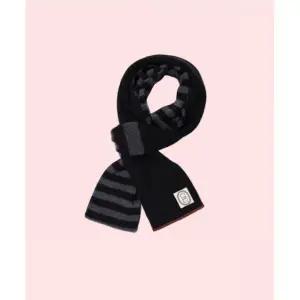 카락터 8일 스트라이프 줄무늬 니트 니트티 스웨터 티셔츠 상의 muffLER 블랙 차콜 KAT0021 4254369