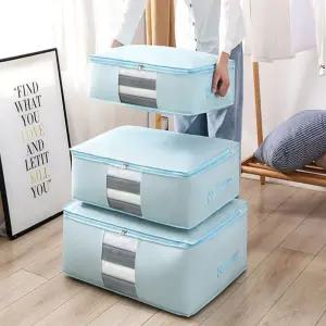 파우치-특대 보관함 투명창 부직포 압축 이불정리함 이불보관