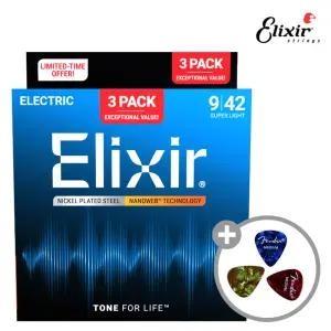 엘릭서 16566 일렉기타스트링 / 3팩 (009-042)