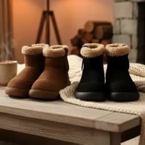 털 안감 따뜻한 아기 유아 겨울 부츠 (135-195)