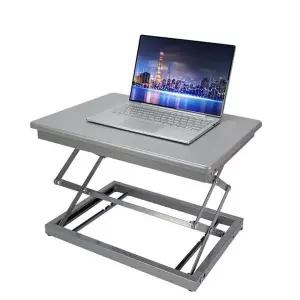 높낮이조절 책상 실버 50cm 리프트책상 스탠딩데스크 (WFG27JC)