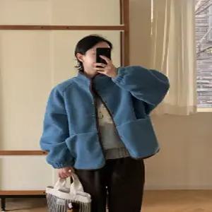 찰리 배색 플리스 점퍼 (2color)