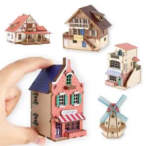 미니 하우스 DIY 나무 모형 3D 입체 퍼즐