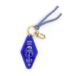 고품질 로마네 아크릴 키링 구미캣 (블루) 가방장식 (WFFUCOD)