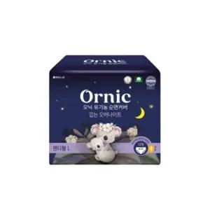 쌍용 오닉 유기농 순면커버 입는 오버나이트 대형 4개입 1팩