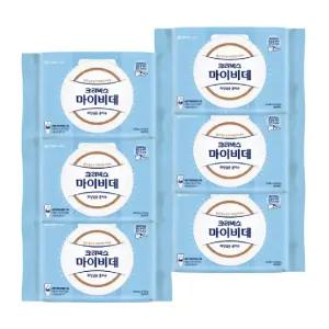 마이비데 물티슈 대용량 캡형 60매 x 6팩 클린케어 화장실용 비데용 물에녹는 비데티슈