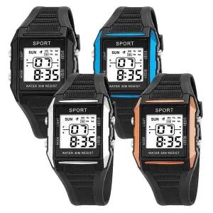 [골드스마일]스마트 시계 손목 남녀 공용 디지털 스퀘어 디자인