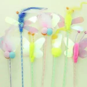 고품질 팔랑팔랑 고양이 낚시대 장난감 디자인랜덤 1개 (WFFUC6N)