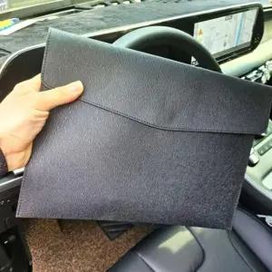 [룽스]서류 서류파일 소품 가방 클러치 블랙 A4