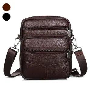 [룽스]미니 남성 소가죽 산책가방