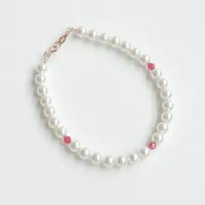 14k 루비 5mm 스왈 진주 팔찌 OPPB0354