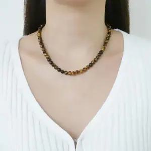 14k 6mm 호안석 목걸이 OPPN0350