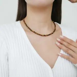 14k 4mm 호안석 목걸이 OPPN0351