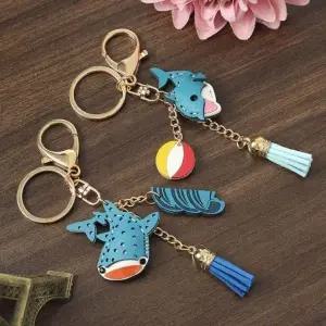 [하프클럽/]티니 상어와 열쇠고리 키링 돌고래 가방 자동차