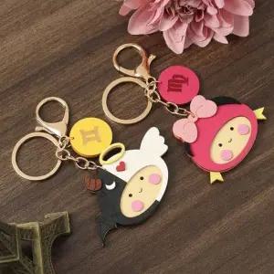 [하프클럽/]키홀더 별 처녀 자리 열쇠고리 자동차 키링 쌍