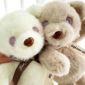 [하프클럽/]곰돌이 베스트 가방 인기 인형 키링 보라빛 차