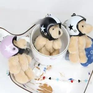 [하프클럽/]키링 장식 베어 키홀더 인형 열쇠고리 헬멧 액