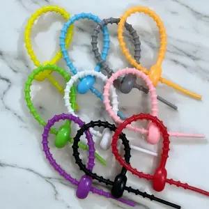 [하프클럽/]실리콘 인기 베스트 키링 케이블타이 부자재