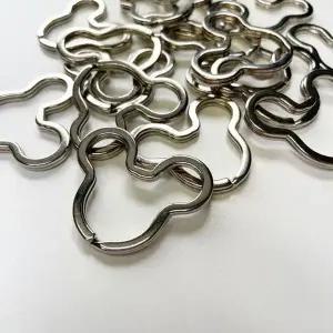 [하프클럽/]공예 링 50p 부자재 키홀 곰모양 동물 키링