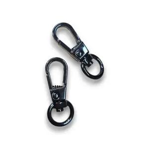 [하프클럽/]부자재 고급형 흑니켈 소형 연결고리 회전 버클
