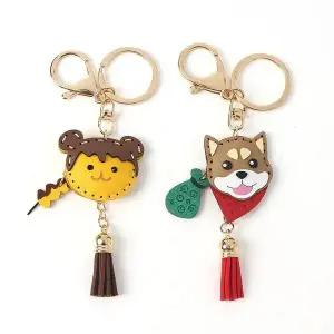 [하프클럽/]인기 열쇠고리 프렌즈 시바견과 베스트 당고 J