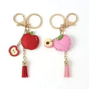 [하프클럽/]2종세트 사과와 베스트 인기 후르츠 열쇠고리