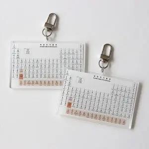 [하프클럽/]원소 포스터 선물 열쇠고리 이과 아크릴 과학