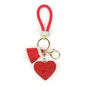 [하프클럽/]여성 패션 하트 열쇠고리 큐빅 키링 키홀더