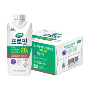 셀렉스 프로핏 웨이프로틴, 초콜릿, 330ml, 12개