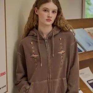 [2-WAY] 나바호 피그먼트 후드 집업 브라운