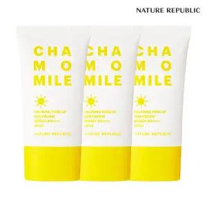 [네이처리퍼블릭/핑크톤업] 3개 묶음 캐모마일 카밍 톤업 선크림 SPF 50+ PA++++
