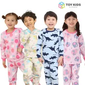 [토이키즈] 국산 아동내의 겨울내복 20수 30수 후라이스 양면 보온 편면 쟈가드7부 유아 아동 주니어 실내복