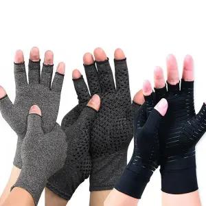 압박장갑 손저림 시림 마디통증 손목터널증후군 컴퓨터 작업 반장갑 압박