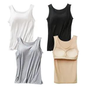 일체형 모달 브라캡 나시 브라탑 레이어드 런닝 캐미솔