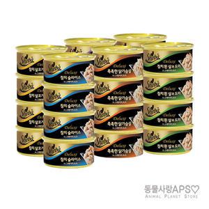 쉬바디럭스 고양이캔 6종콤보 85gx4 24개 시니어제외