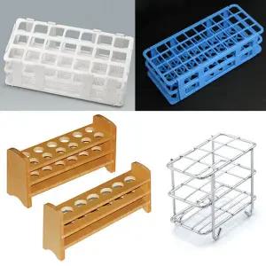 플라스틱 시험관대 21구 규격다양 목제 철제 바이알대 보관대