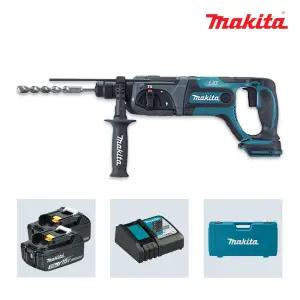 마끼다 DHR241RFE 18V 3.0Ah 2팩 충전 로터리 해머 함마 드릴 앙카 SDS