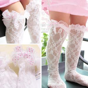 BAG-리본망사반타이즈 레이스반타이즈 아동반스타킹