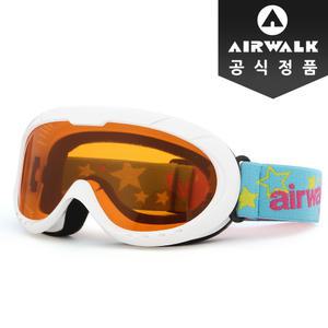 정품 에어워크 스키 보드 아동 고글 AW-607JR WT
