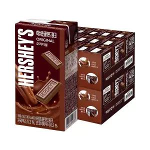 [매일][S]허쉬 초콜릿드링크 오리지널 190ml 48팩