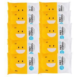 [순한고집 강청]녹색인증 식물성 EM 세탁빨래비누280g X10개입 리사이클 찌든때비누