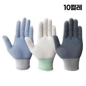 [핸드맥스]PVC 돗트 미끄럼 방지 논슬립 장갑 마트 계산대 장갑 땡땡이 점박이 등산 운반 운전 장갑