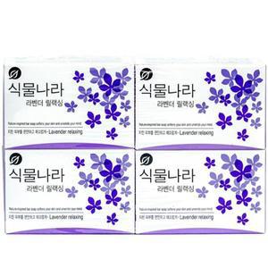 식물나라 라벤더릴렉싱 비누 100g x4개입