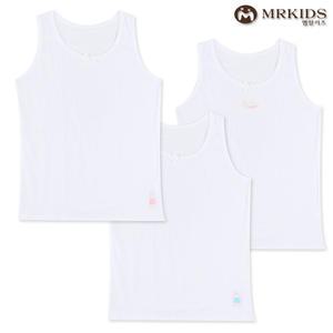 아동 여아 순면 속옷 초등학생 나시런닝 3매 KG-007