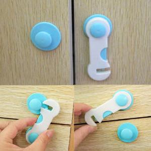 안전잠금밴드 고리형 문열림방지 테이블 문고리잠금 서랍 창문