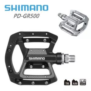 시마노 평페달 / PD-GR500 - 블랙, 실버