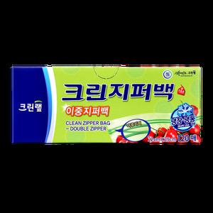 이중 지퍼백 22cmx25cm(중) 120매
